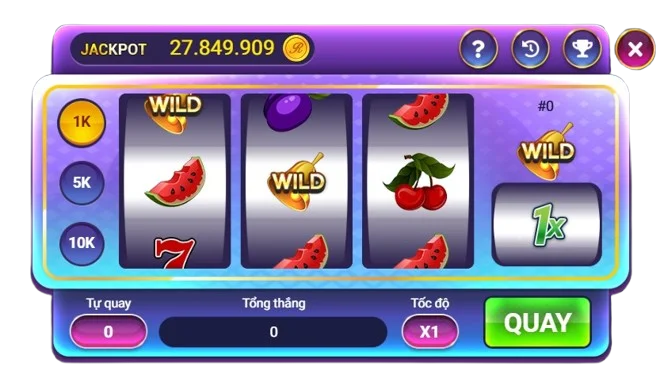Lucky Wild - danh sách item và điều kiện trúng (minh họa)